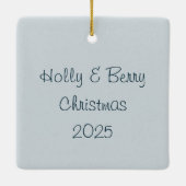 Personalized Westies Christmas Ornament セラミックオーナメント (裏面)