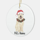 Personalized Wheaten Terrier セラミックオーナメント (左)