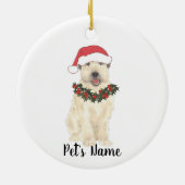 Personalized Wheaten Terrier セラミックオーナメント (裏面)