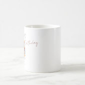 Personalized whimsical doll birthday mug コーヒーマグカップ (中央)