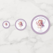 Personalized Whimsical Floral Fairy  コンフェッティ (正面)