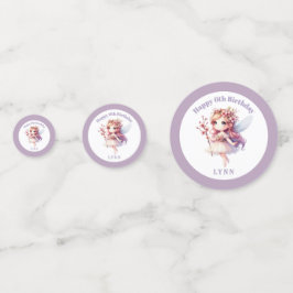 Personalized Whimsical Floral Fairy  コンフェッティ