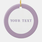 Personalized Whimsical Floral Fairy  セラミックオーナメント (裏面)