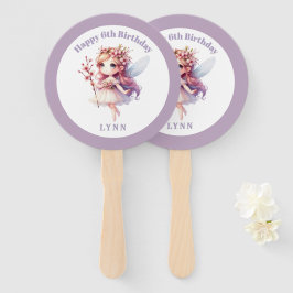 Personalized Whimsical Floral Fairy  ハンドファン