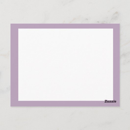 Personalized Whimsical Floral Fairy  ポストカード (裏面)