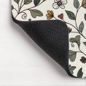 Personalized Whimsical Flower Vine マウスパッド (コーナー)