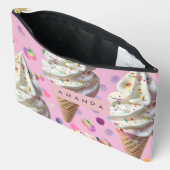 Personalized  Whimsical Pastel Ice Cream Dream  アクセサリーポーチ (見開き)