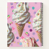 Personalized  Whimsical Pastel Ice Cream Dream  ノートブック (裏面)