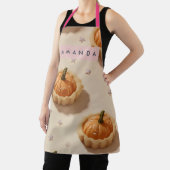 Personalized Whimsical Pumpkin Tart Pattern エプロン (インサイチュ)