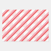 Personalized Whimsical Wiener Dog Holiday ラッピングペーパーシート (正面3)