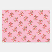 Personalized Whimsical Wiener Dog Holiday ラッピングペーパーシート (正面)