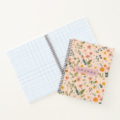 Personalized Whimsical Wildflower Meadow ノートブック (内部)