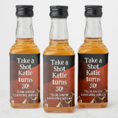 Personalized Whiskey Bottle Label – Birthday Party リキュールボトルラベル (ボトル)