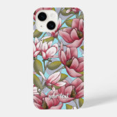 Personalized Whispering Magnolia Phone Case iPhoneケース (裏面)
