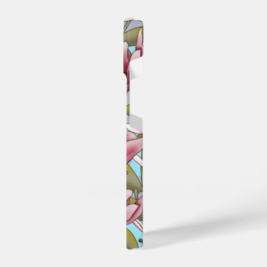 Personalized Whispering Magnolia Phone Case iPhoneケース (左側面)