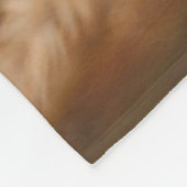 Personalized White Feather In Golden Meadow  フリースブランケット (角)