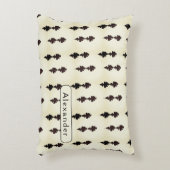 Personalized White Oak Leaf Pattern アクセントクッション (正面(垂直))