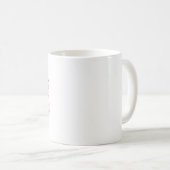 Personalized White red Women’s Elegant Custom Gift コーヒーマグカップ (正面右)