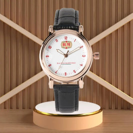 Personalized White Royal Monogram custom name 腕時計