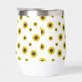 Personalized White Sunflower Pattern 11oz Cup (右面)