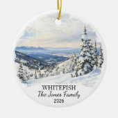 Personalized Whitefish Ornament, Custom Montana セラミックオーナメント (正面)