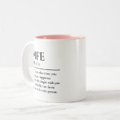 Personalized Wife Definition Mug Newlyweds Gift ツートーンマグカップ (正面左)