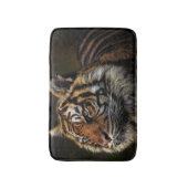 Personalized Wild Animal Tiger バスマット (正面縦)