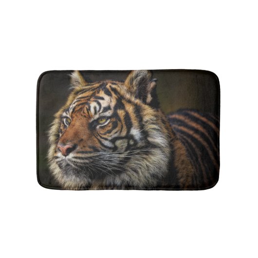 Personalized Wild Animal Tiger バスマット (正面)
