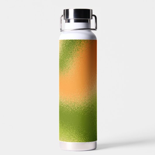 Personalized Wild Rusty Olive Green ウォーターボトル (背面)