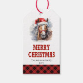 Personalized Wild West Christmas gift tag art ギフトタグ (正面)