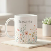 Personalized Wildflower Everyday コーヒーマグカップ