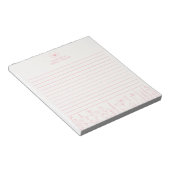 Personalized Wildflower Floral Desk Notepad ノートパッド (アングル)