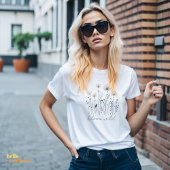 Personalized Wildflower Line Art Tシャツ