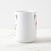 Personalized Wildflower Monogram Mug Gift for Mom コーヒーマグカップ (中央)