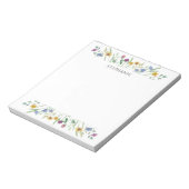 Personalized Wildflower Notepad ノートパッド (回転)