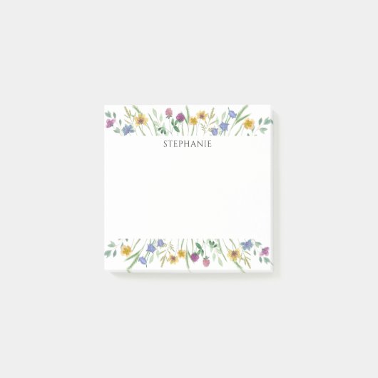 Personalized Wildflower Notes ポストイット (正面)