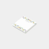 Personalized Wildflower Notes ポストイット (アングル)