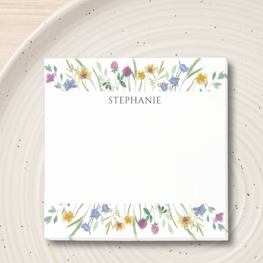 Personalized Wildflower Notes ポストイット