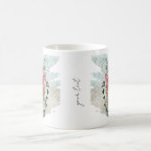 Personalized Wildflower Paint Splatter コーヒーマグカップ (中央)