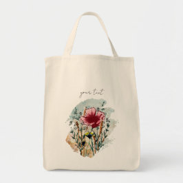 Personalized Wildflower Paint Splatter Tote Bag トートバッグ
