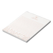 Personalized Wildflower Terracotta Desk Notepad ノートパッド (回転)