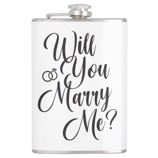 Personalized “Will You Marry Me?” Proposal  フラスク (正面)