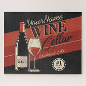 Personalized Wine Cellar Bottle Tasting Room Bar  ジグソーパズル