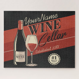 Personalized Wine Cellar Bottle Tasting Room Bar  ジグソーパズル