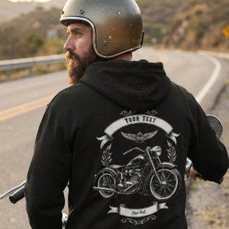 Personalized Winter Biker Skull Motorcycle Zip パーカ