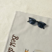 Personalized Winter Penguin “Best Doctor Ever” ビーチタオル (インサイチュ)