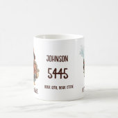 Personalized Winter Penguin Firefighter Gift Mug コーヒーマグカップ (中央)