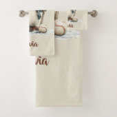 Personalized Winter Penguin Softball Kid バスタオルセット (インサイチュ)