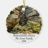 Personalized Wisconsin Dells Ornament, Wisconsin セラミックオーナメント (正面)