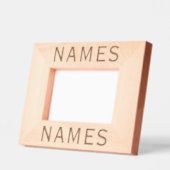 Personalized With 2 Last Name or Nickname on Them レーザー彫刻フレーム (左)